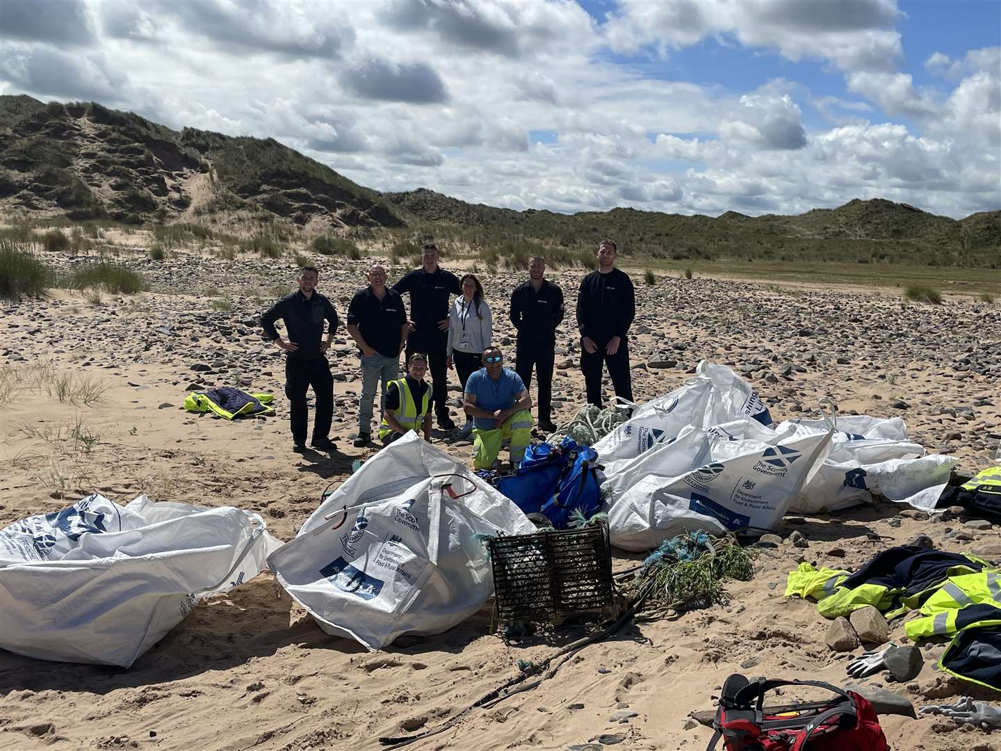 Around four tonnes of rubbish was removed from Rattray Beach.