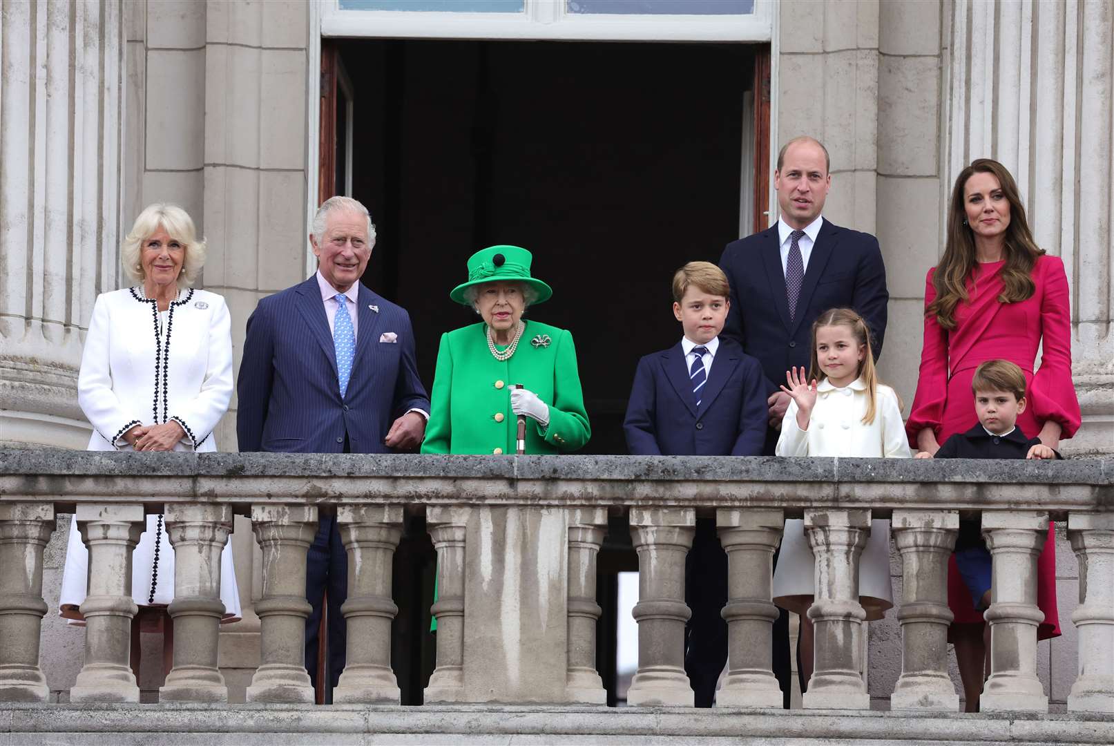 The royal family on the balcony (Chris Jackson/PA)