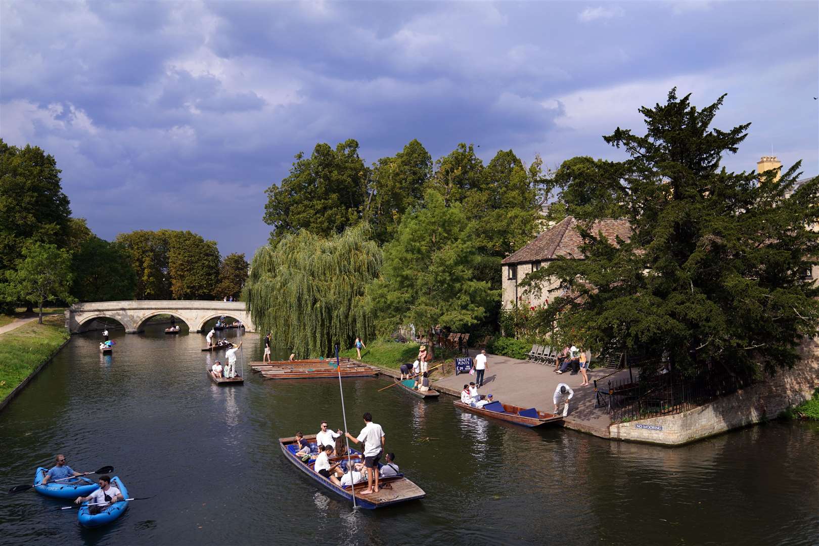 The Met Office said that the highest temperature on Sunday was recorded in Cambridge, at 32.5C (Joe Giddens/PA)
