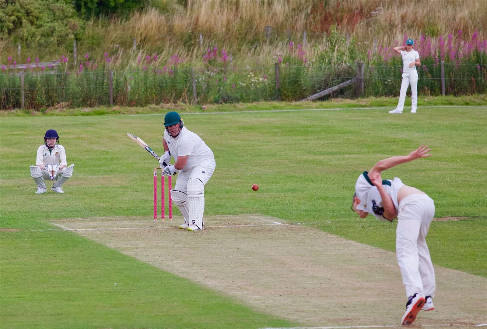 Methlick batsman Alasdair Smith in action against Huntly. Picture: Phil Harman