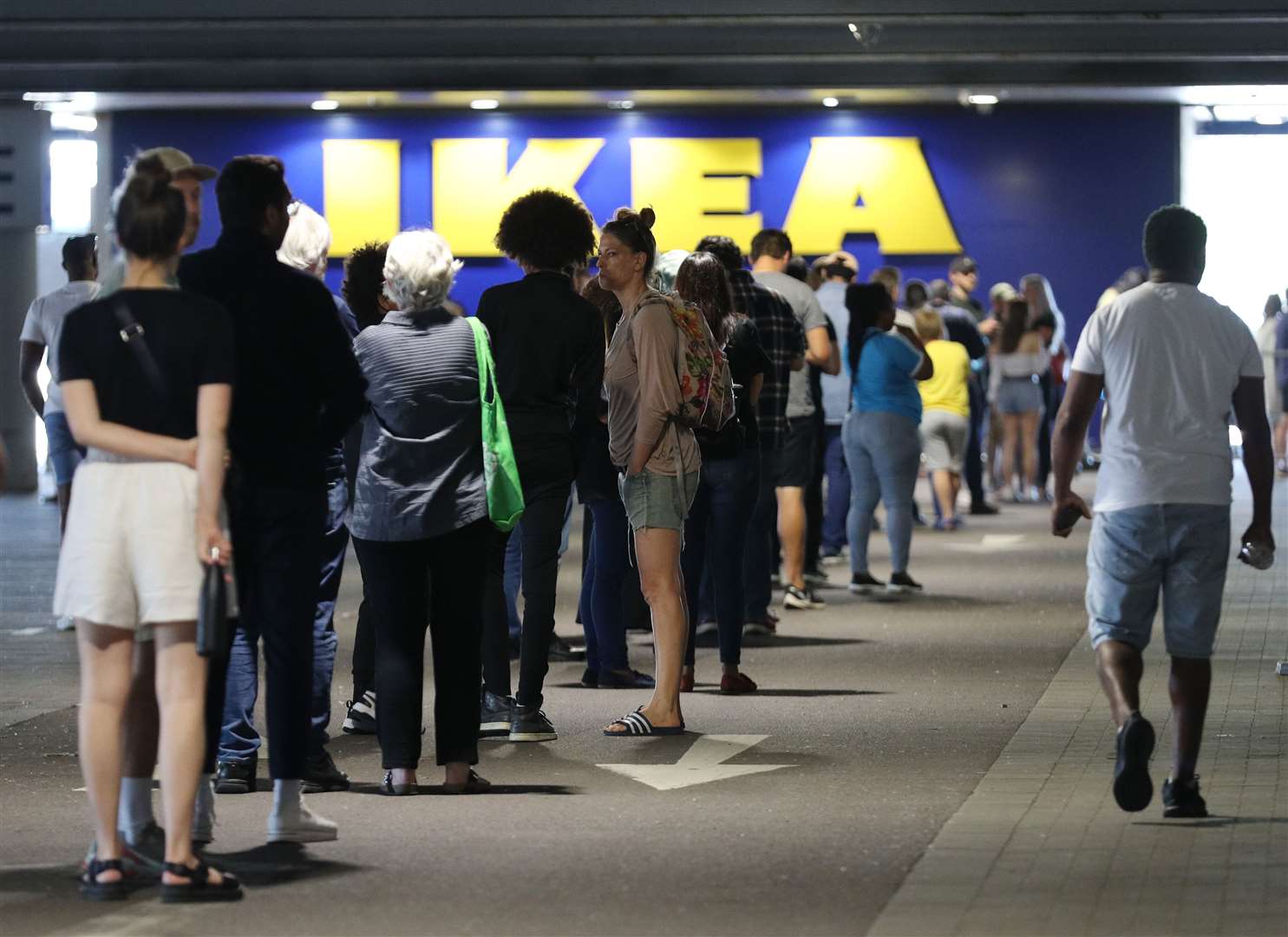 DIY and homeware stores, including Ikea, have seen long queues of customers (Yui Mok/PA)