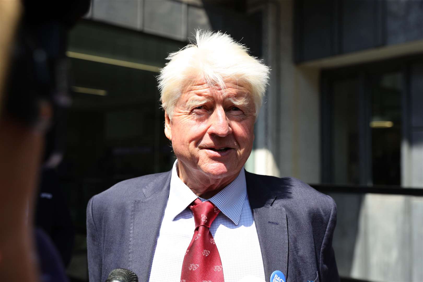 Stanley Johnson said he was ‘extremely sorry’ after being pictured shopping without wearing a face covering (Aaron Chown/PA)