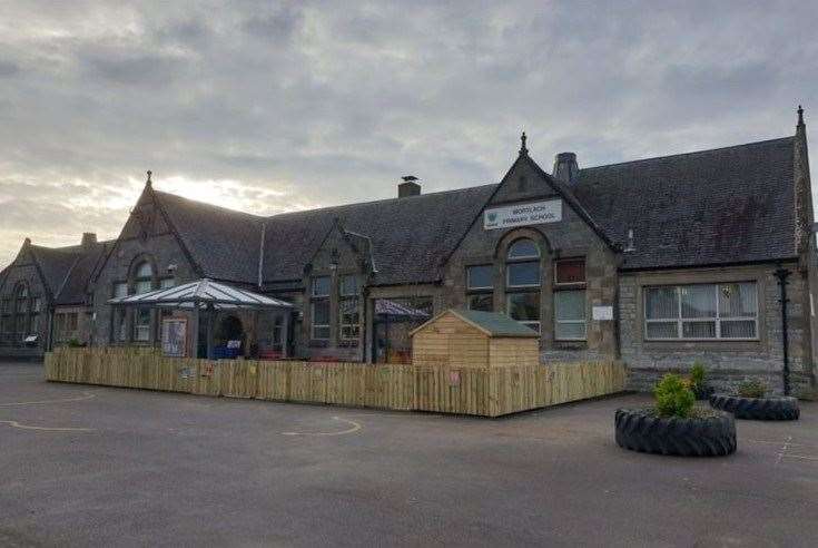 The knife was found at Mortlach Primary School, it is understood.