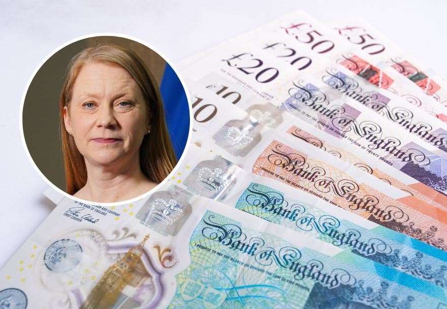 Over 300,000 families benefited from the Scottish Child Payment last year. Inset: Cabinet Secretary for Social Justice Shirley-Anne Somerville