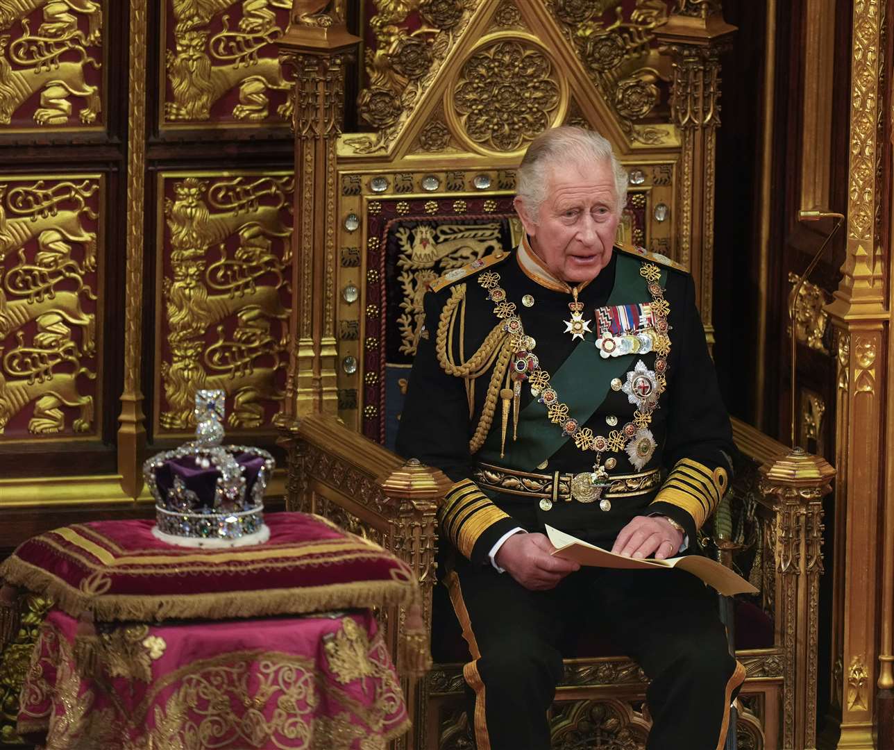 The King will set out the Government’s legislative programme for the next year on November 7 (Alastair Grant/PA)