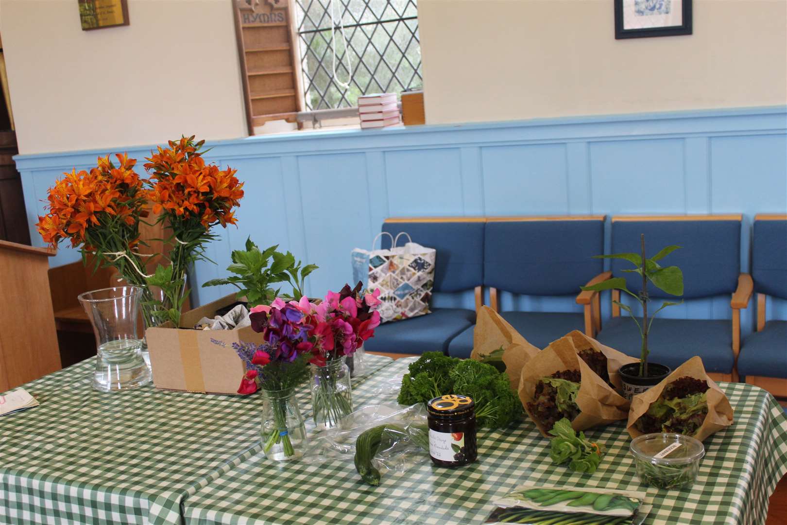 Some of the local produce available at Kemnay's St Anne's church on Green Monday. Picture: Griselda McGregor