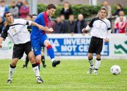 Shane Sutherland, whose hat-trick on Tuesday helped ICT to a 5-3 win at Brora Rangers.