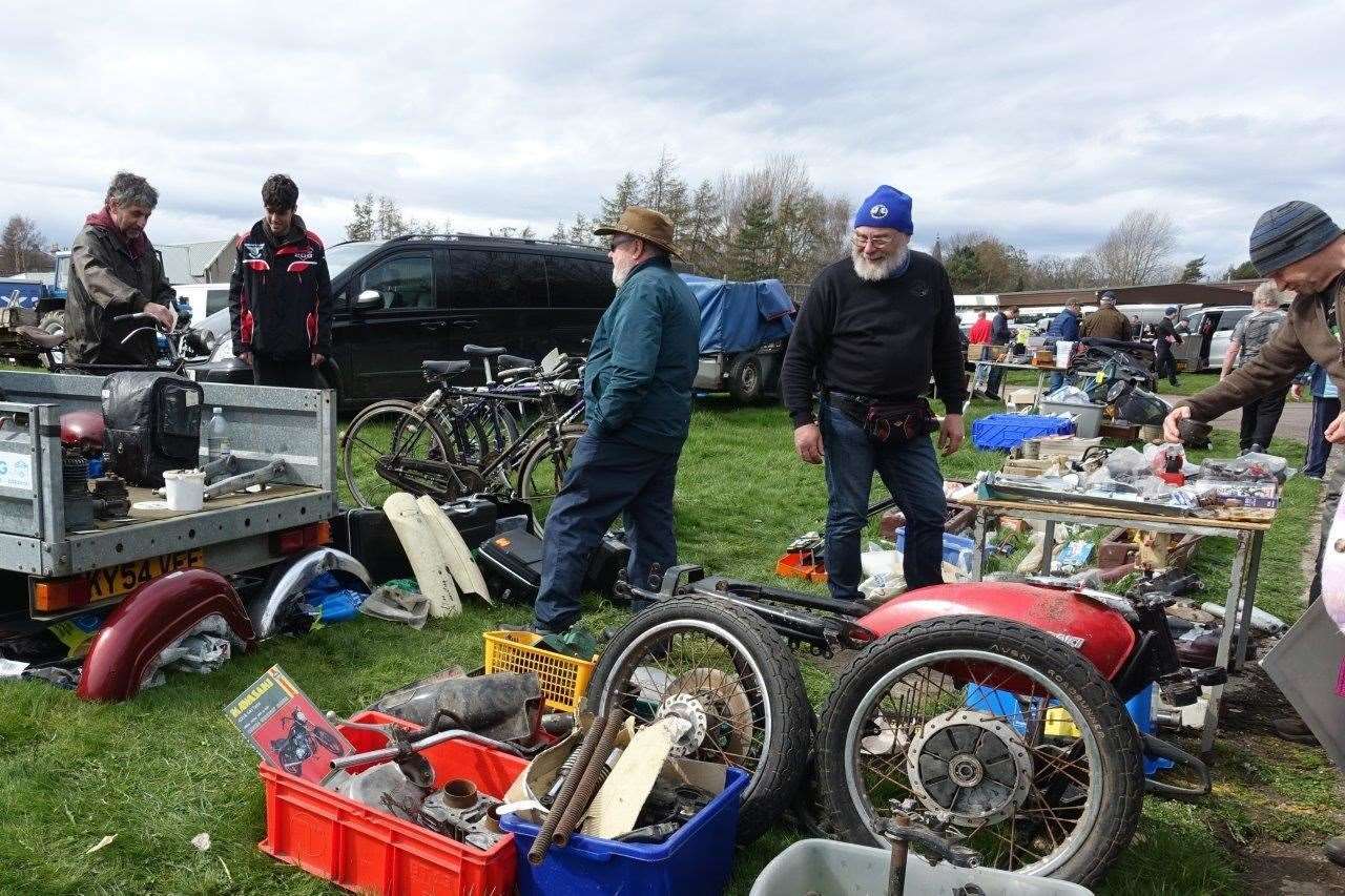 The return of the Spring Autojumble drew in buyers and sellers alike