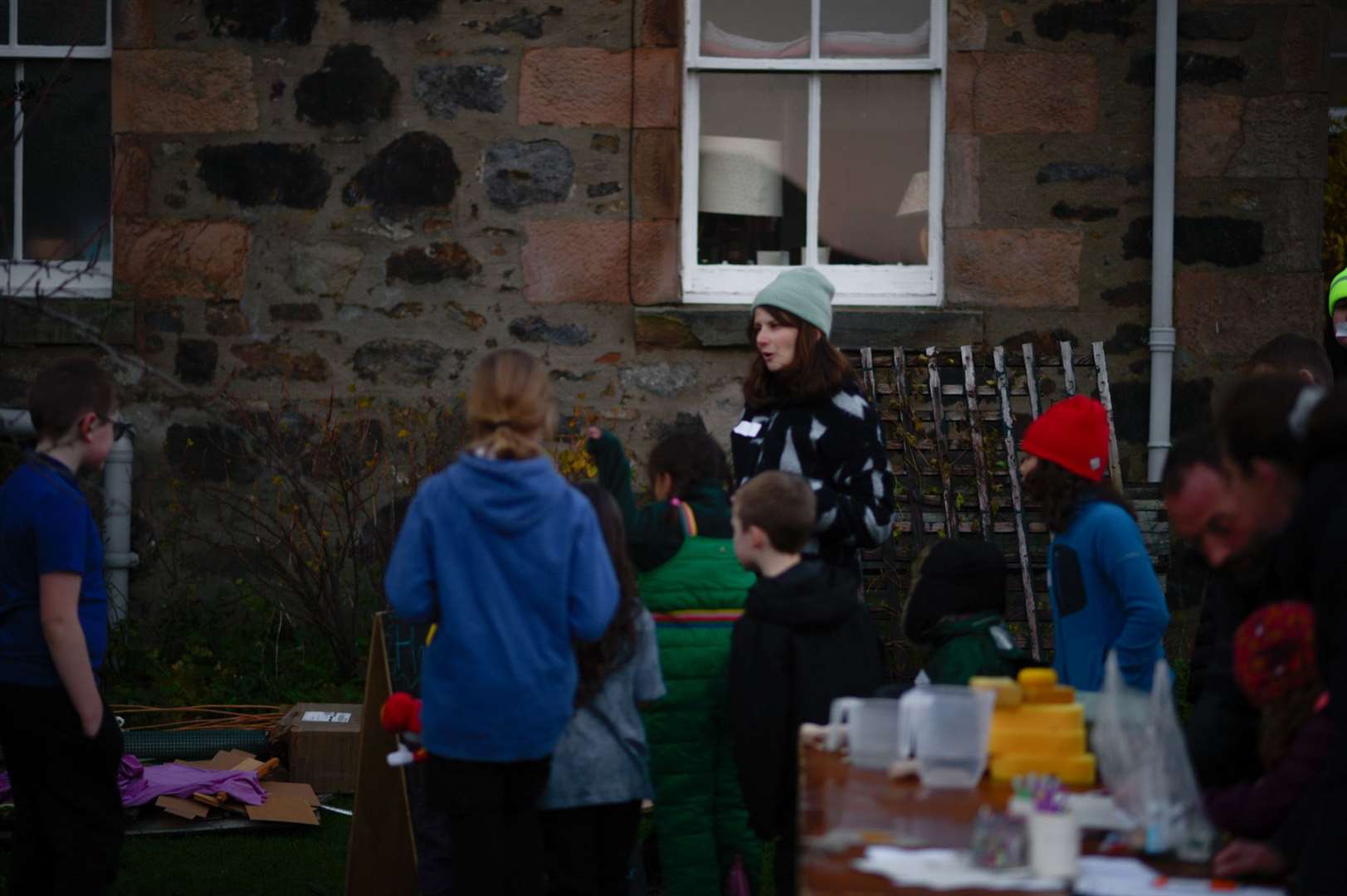 An event last week saw young members of Huntly's TOADS work with artist Susia Dalton.