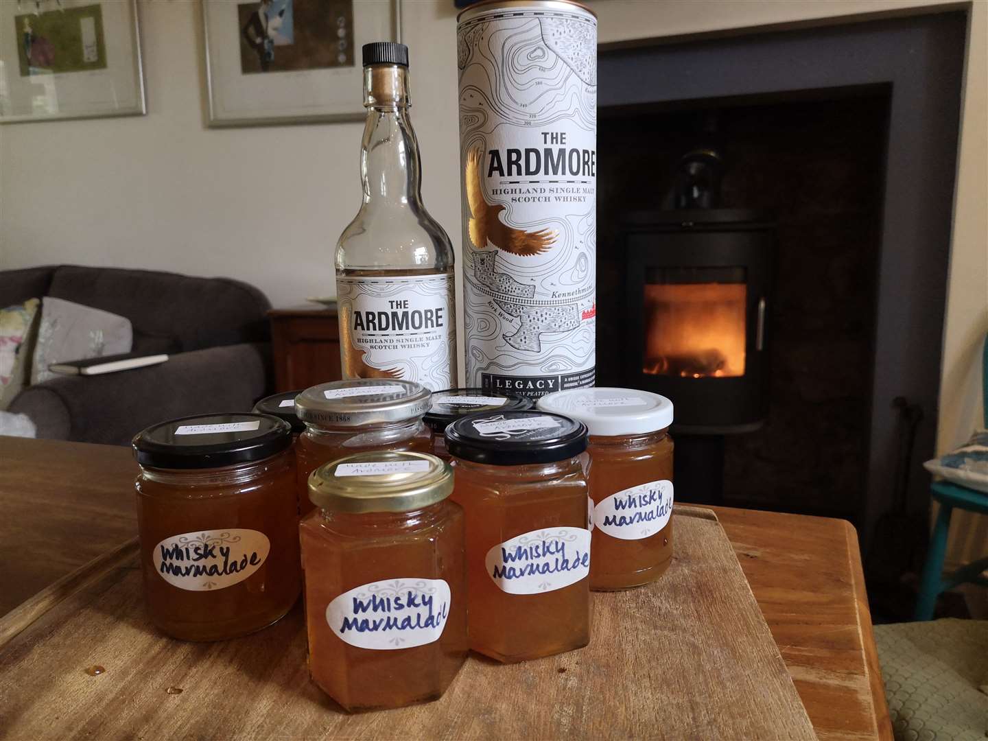 She has also produced whisky marmalade created with locally sourced whisky.
