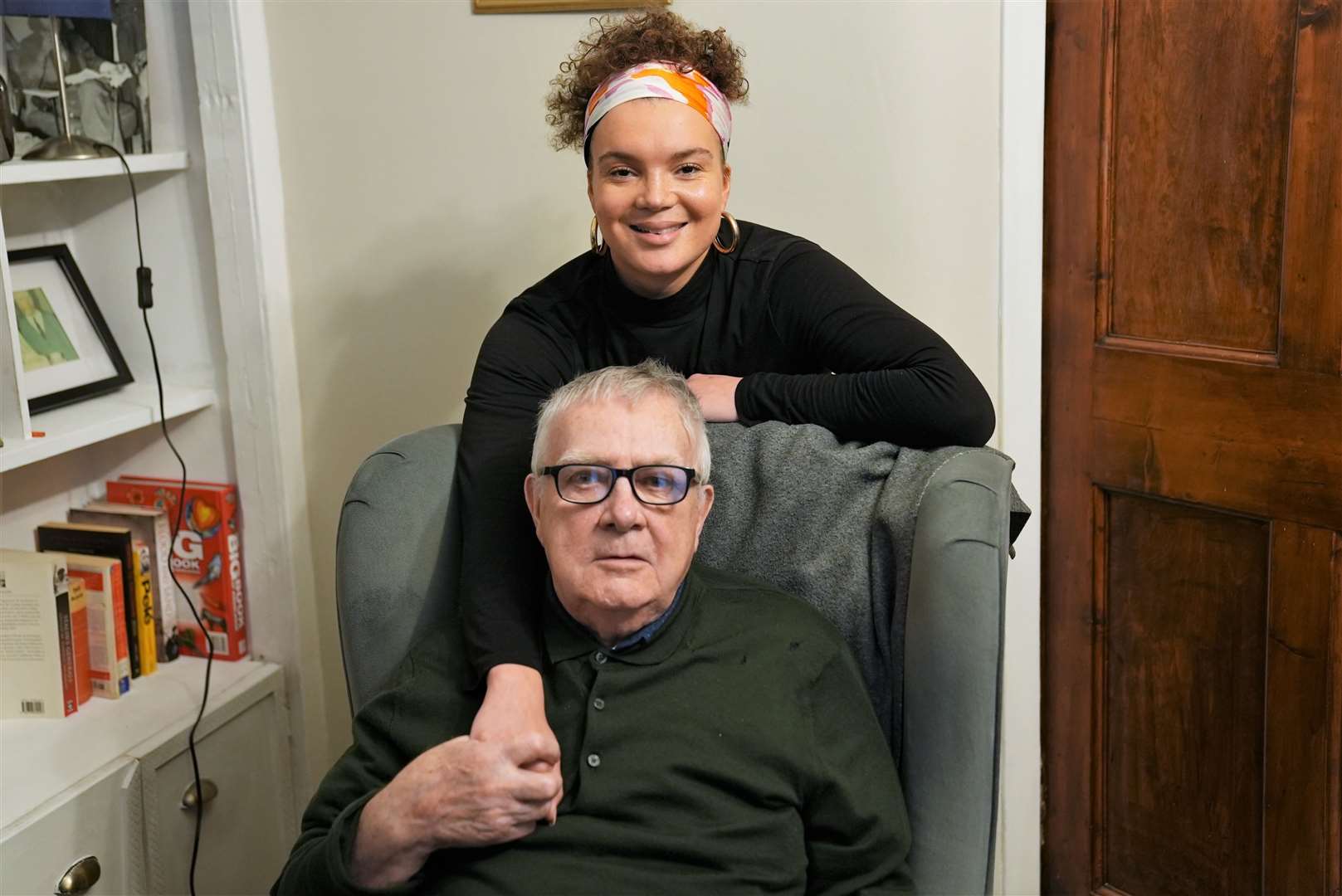 Cass Ezeji pictured here with her granddad George McNally.