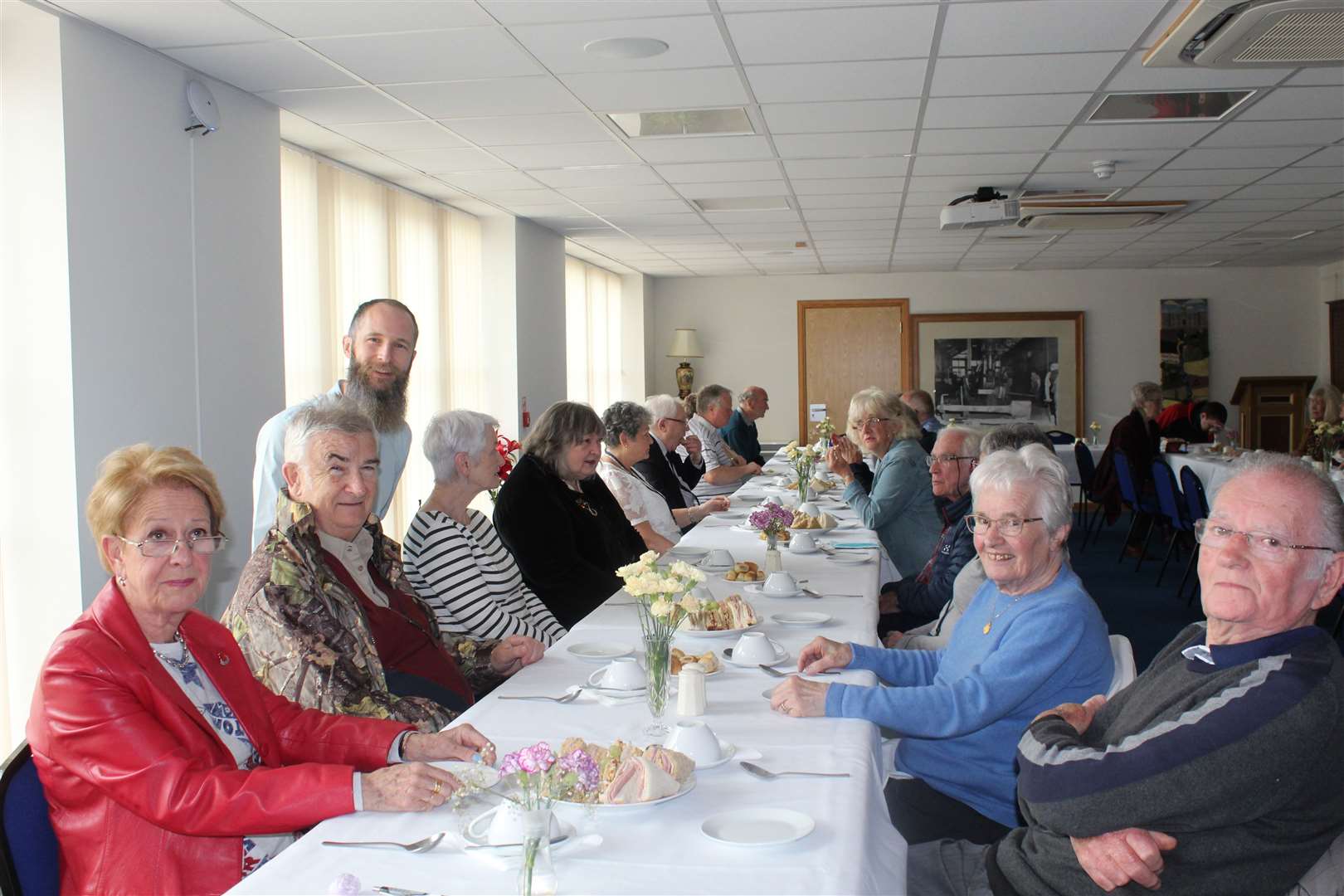 Volunteers were treated to lunch at the Heritage Centre