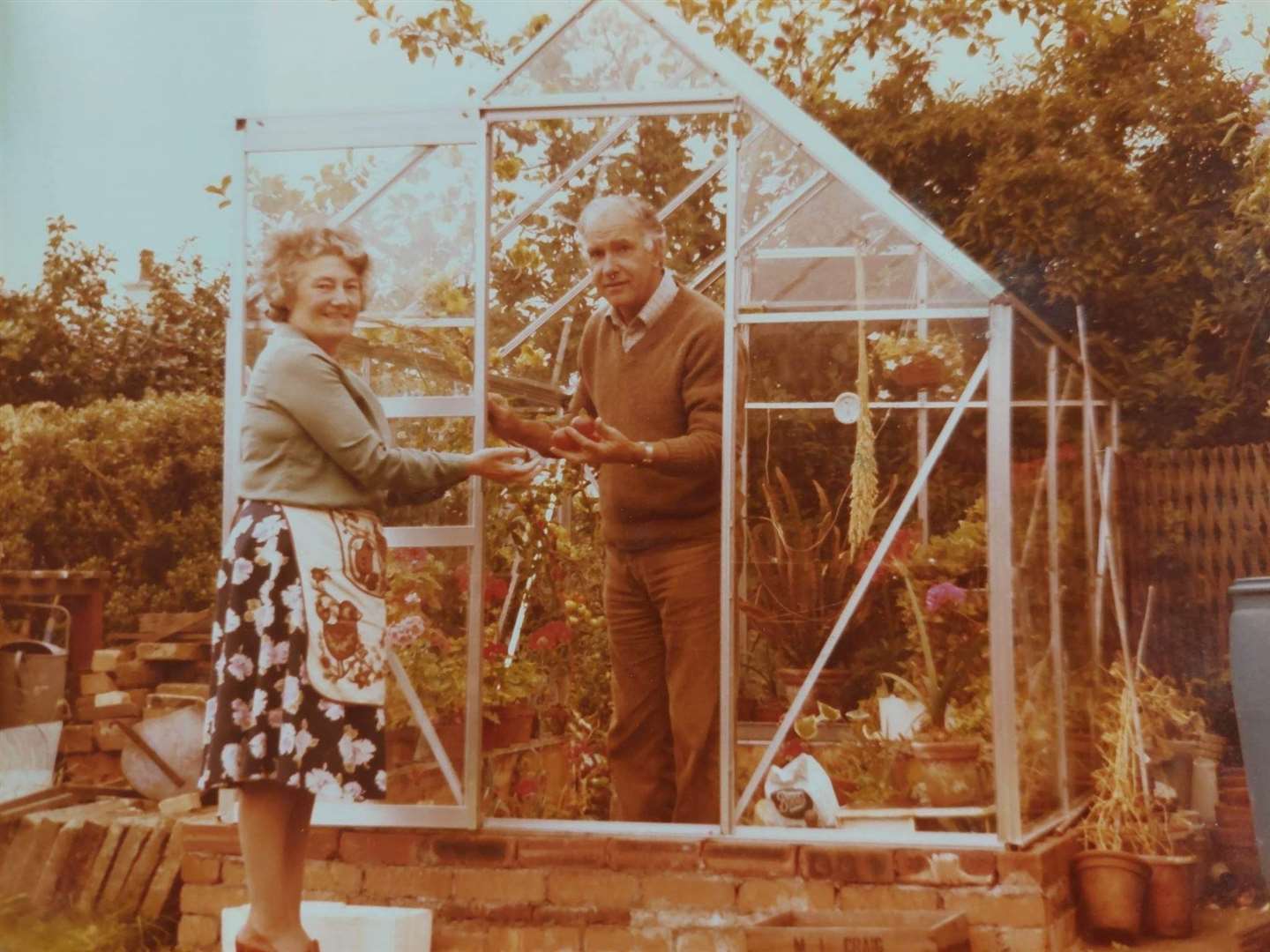 Betty and Frank at their home in Arran.