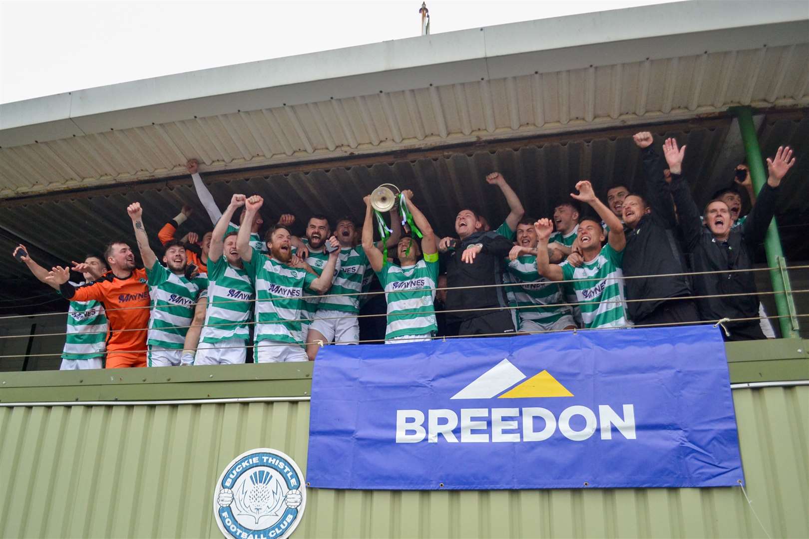 Buckie Thistle were crowned Highland League champions but denied a place in the play-offs. Picture: Tyler McNeill