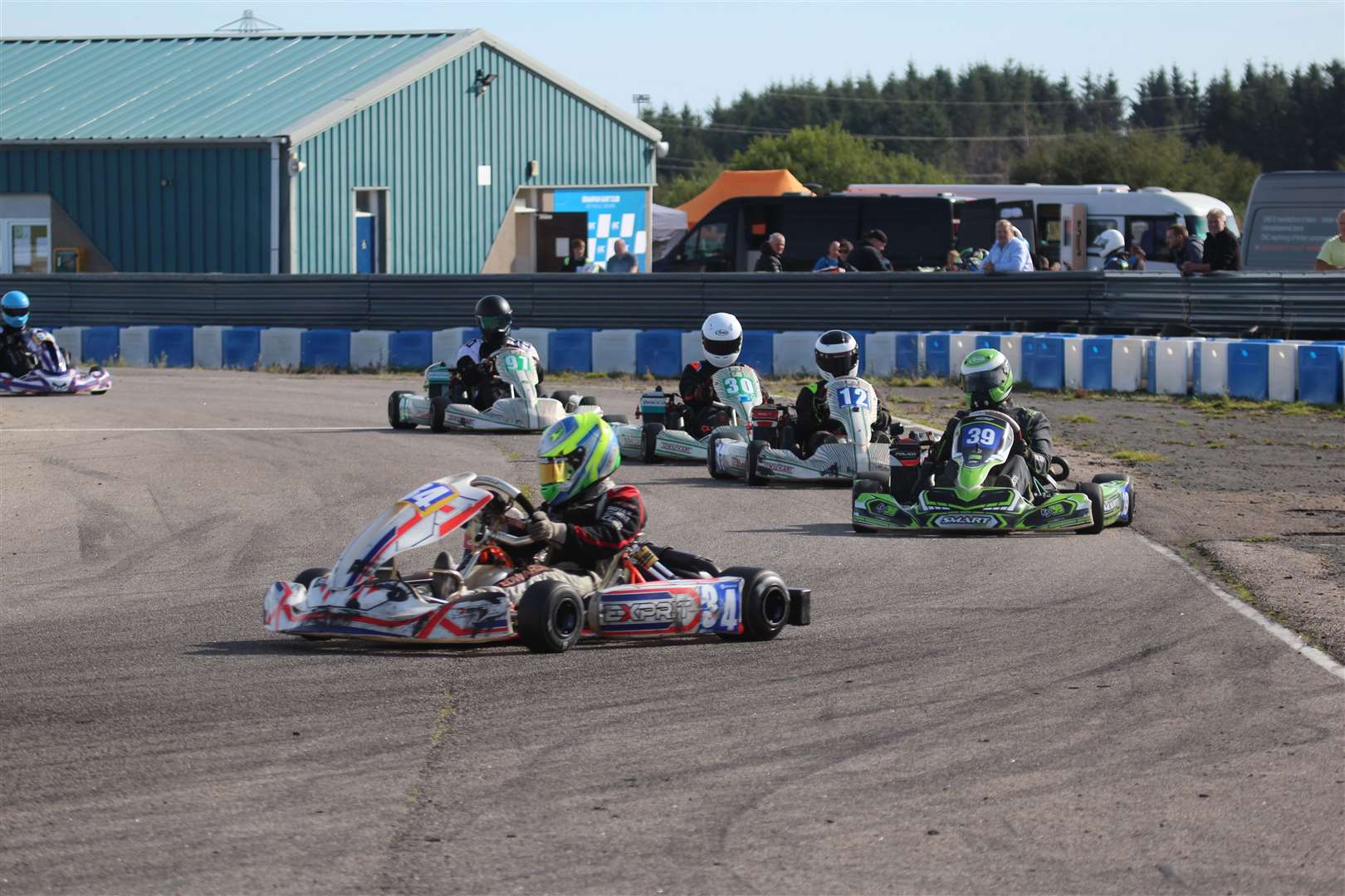 Kart racing at Grampian Kart Club on the Boyndie circuit. Picture: Kyle Ritchie