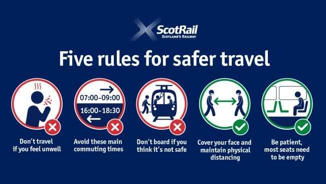 ScotRail urges customers to cover their face while travelling