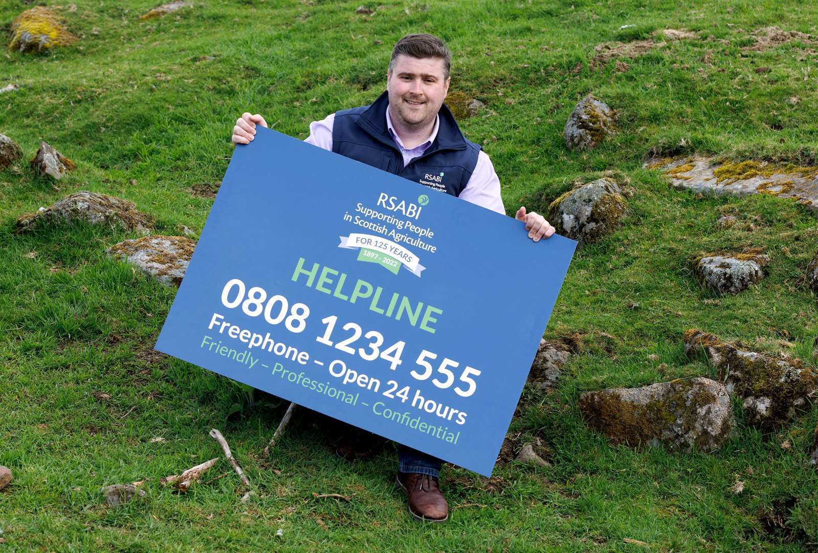 RSABI welfare manager Chris McVey is encouraging people to use the helpline.