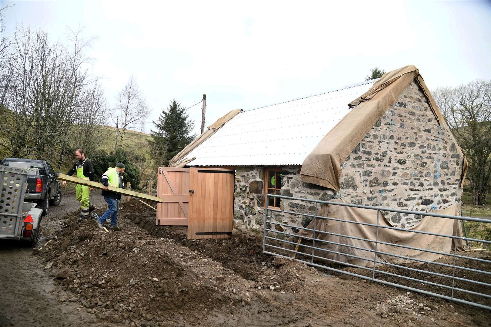 An old bothy besides the start of the discovery trail has been restored by the trust. Picture: Becky Saunderson.