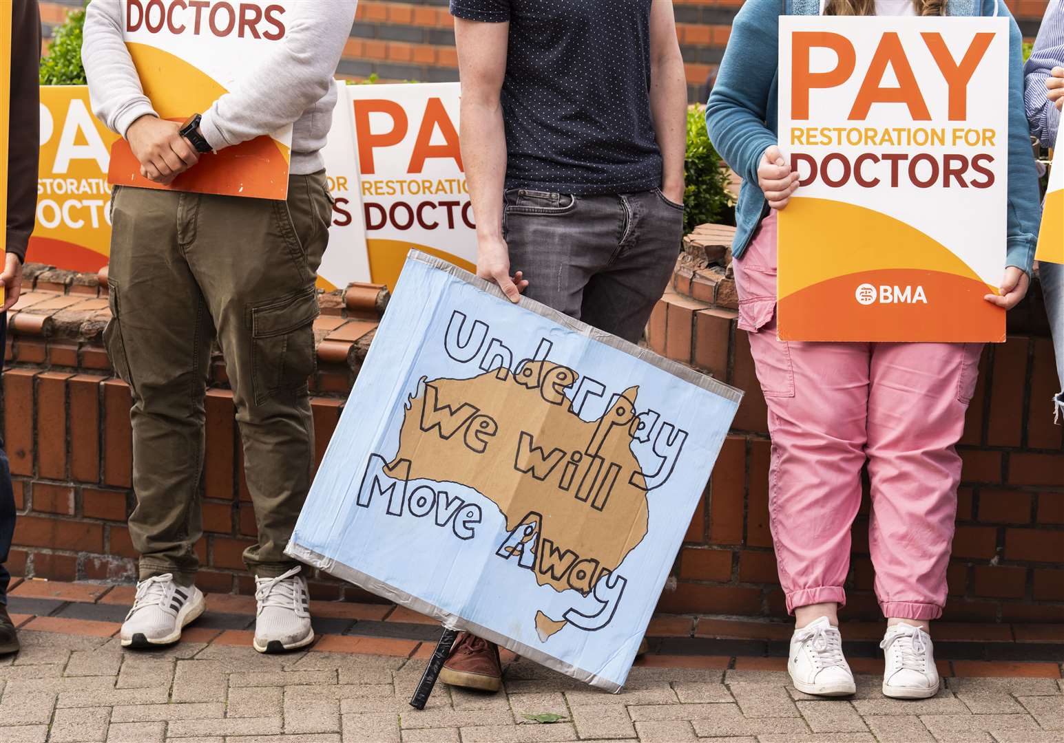 Consultants in England are striking two days after a five-day walkout by junior doctors (Danny Lawson/PA)