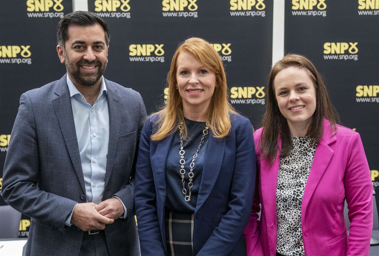 SNP leadership candidates Humza Yousaf, Kate Forbes and Ash Regan (Jane Barlow/PA)