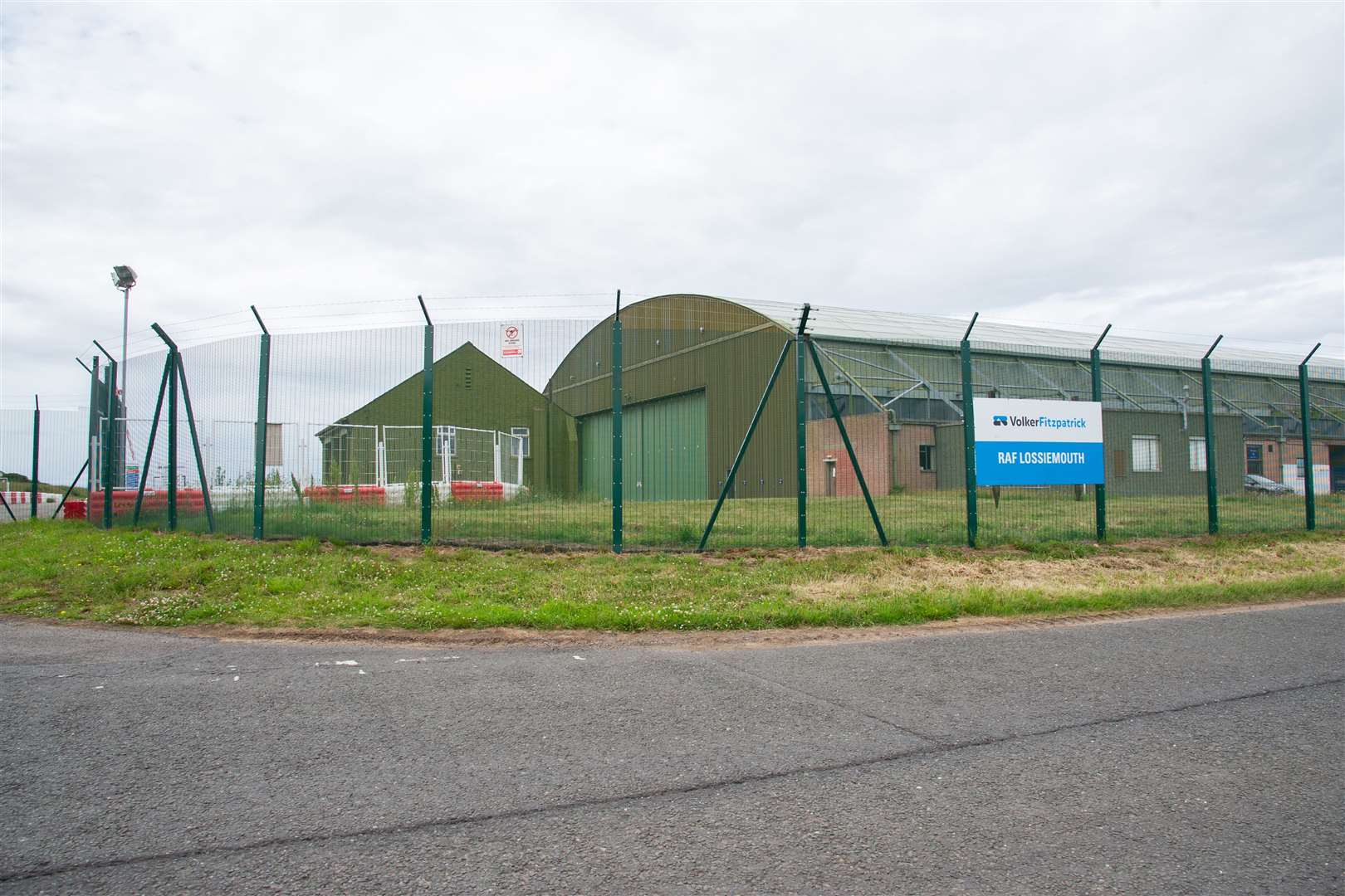 The VolkerFitzpatrick site at RAF Lossiemouth. Picture: Daniel Forsyth.