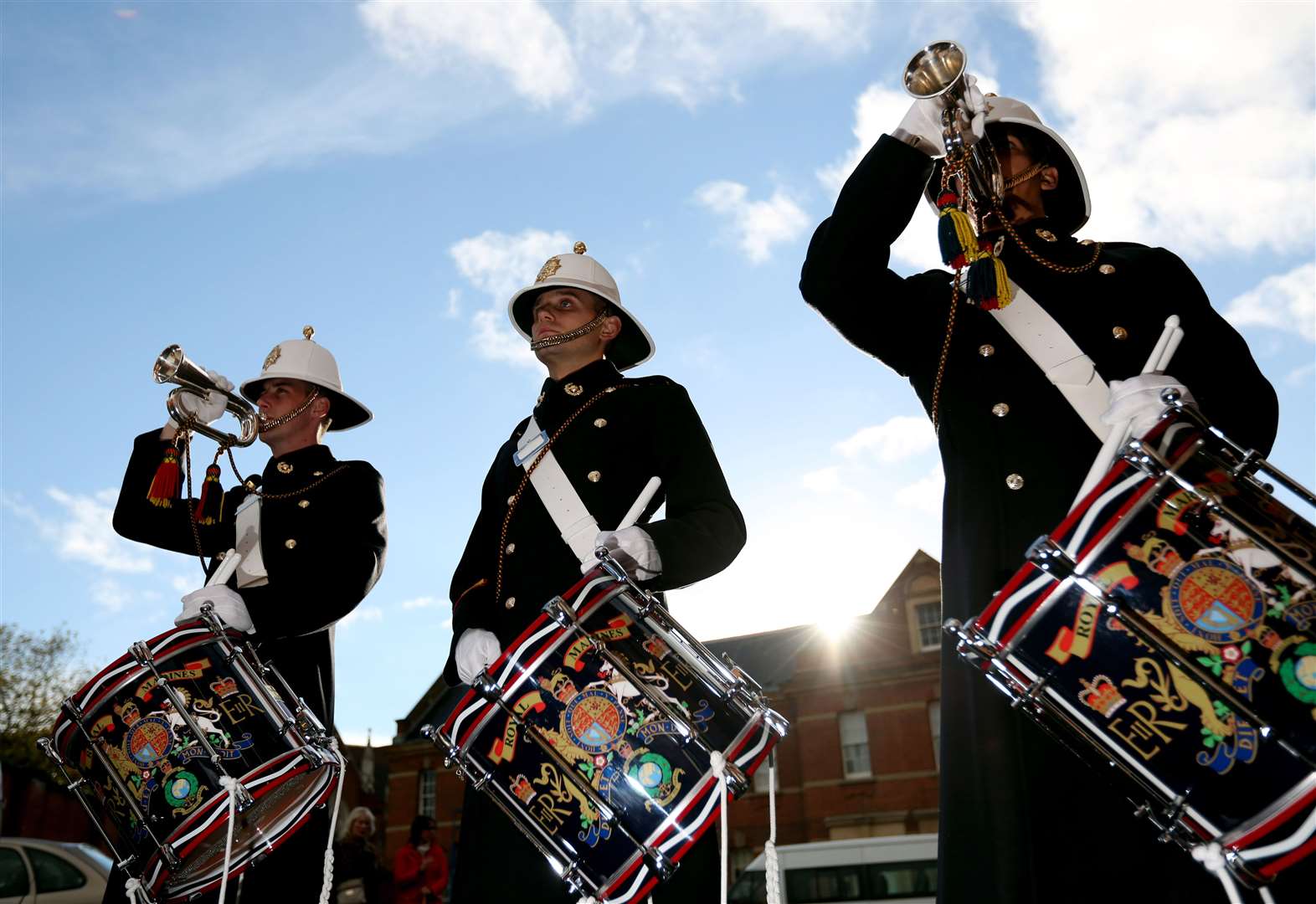 Buglers of the Royal Marines (Steve Parsons/PA)