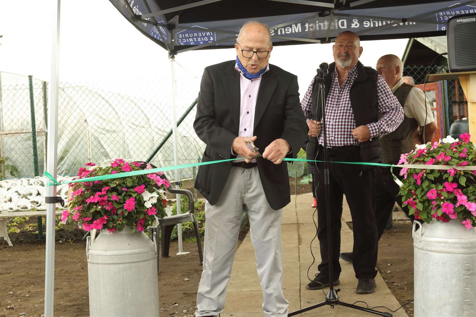 George Ross officially opened the allotments in August last year