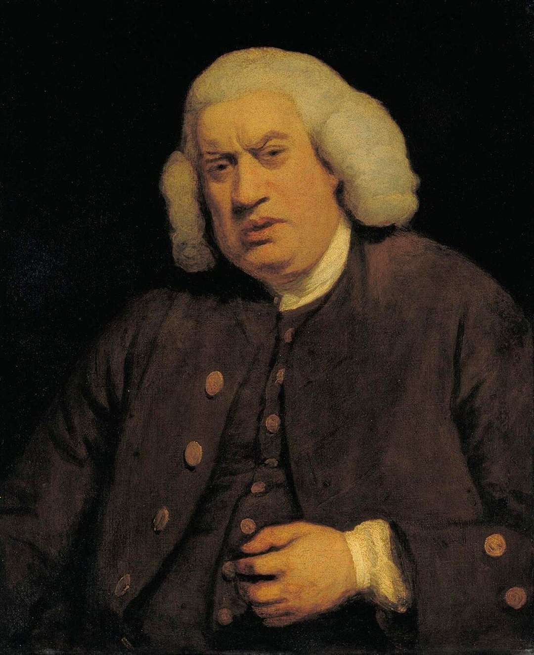 Portrait of Johnson is by Joshua Reynolds, c.1772.