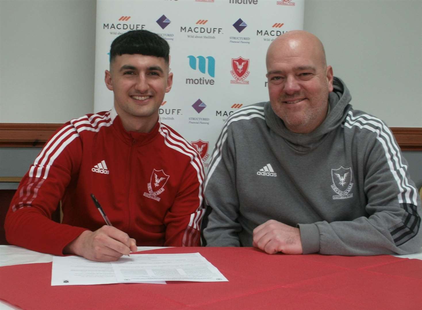 Max Stewart has extended his stay with Deveronvale until 2026. Picture: Deveronvale Football Club