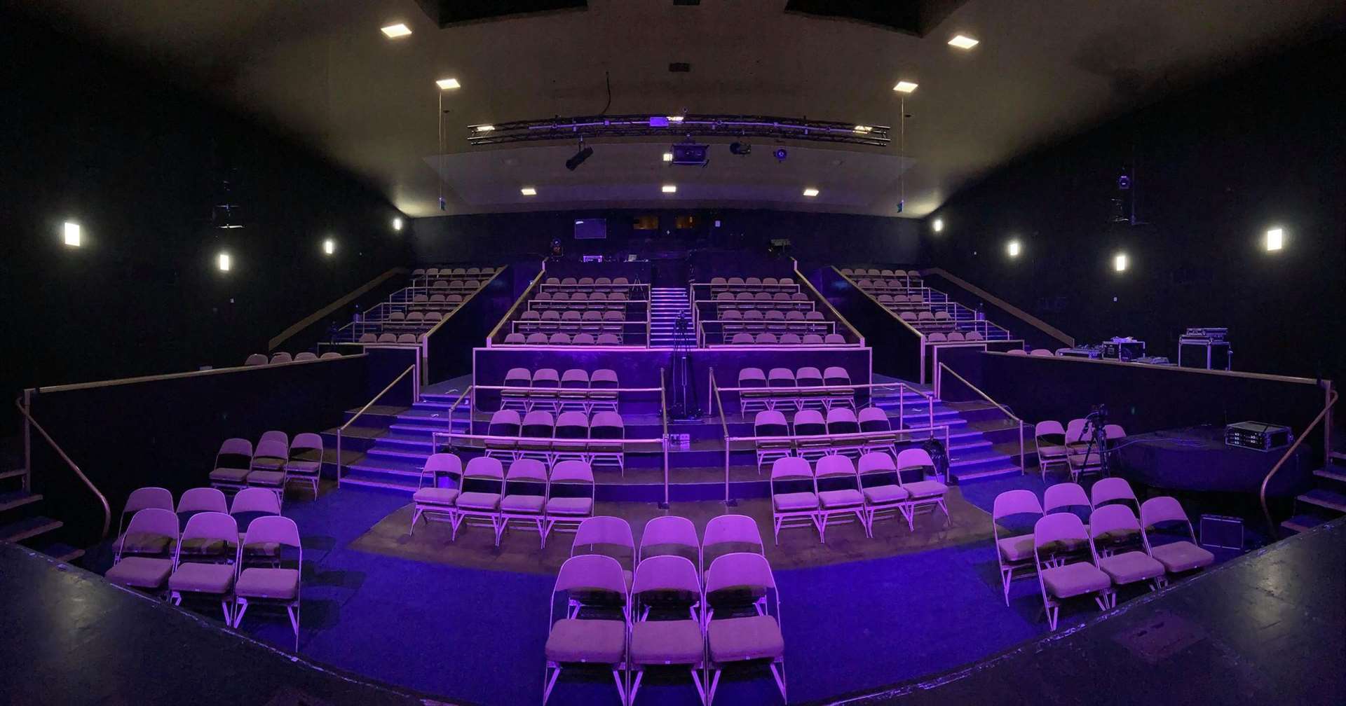 Aberdeen Arts Centre has adapted its 350 seat auditorium into 30 two-metre socially distanced "pods" to safely seat up to 150 audience members.