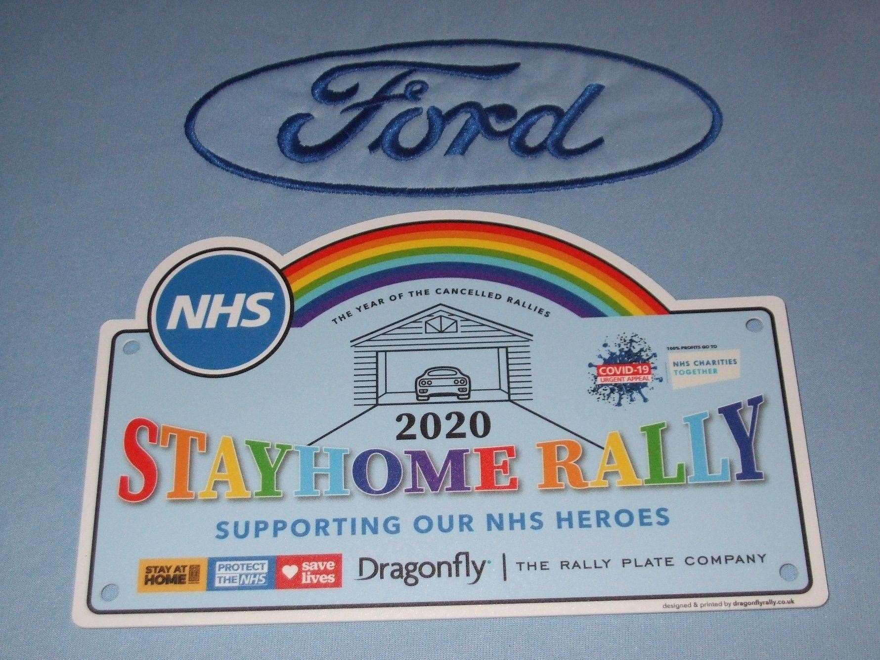 The Stay at Home Rally plate will help raise funds for NHS Together.