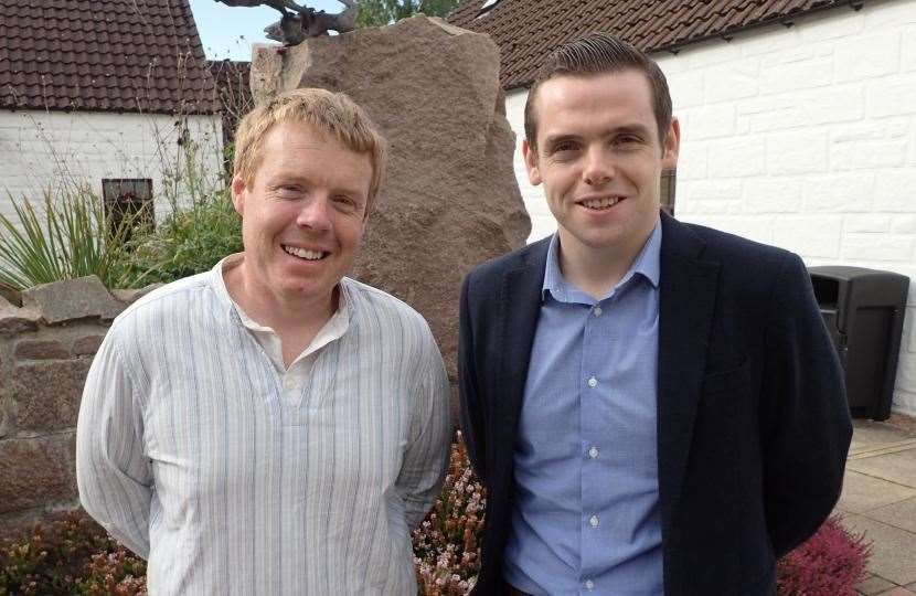 Moray Conservatives Douglas Ross MP and Councillor Tim Eagle.