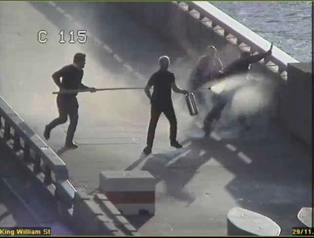 The four men tackled Khan on London Bridge (Metropolitan Police/PA)