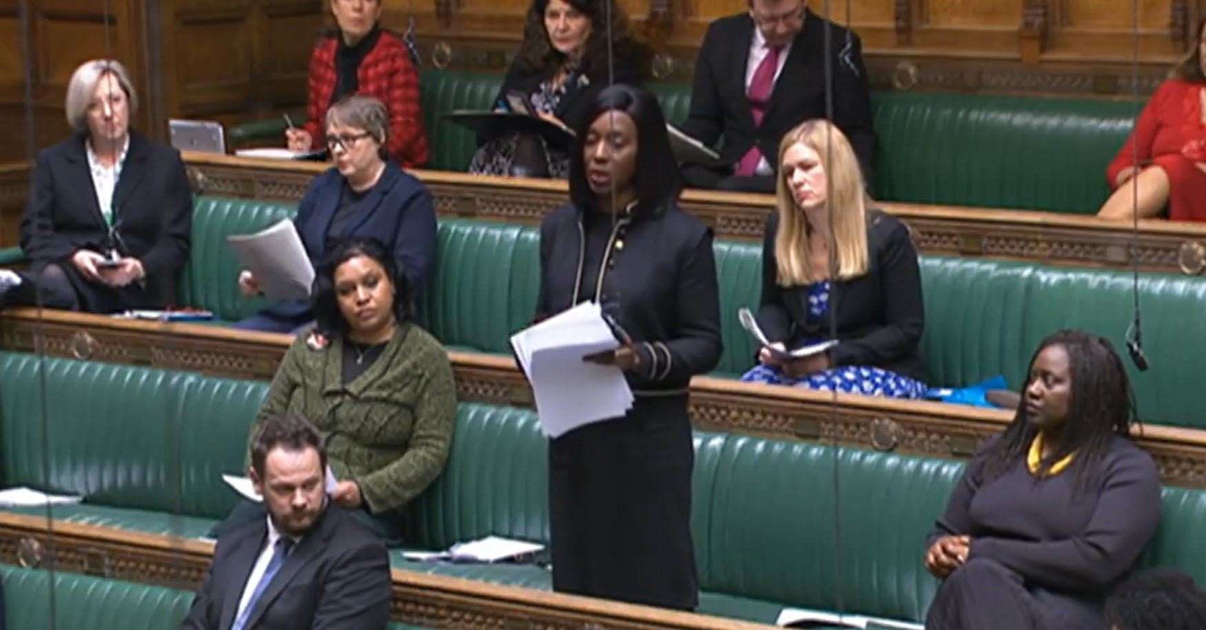 Labour MP Florence Eshalomi questions Home Office minister Sarah Dines (PA)