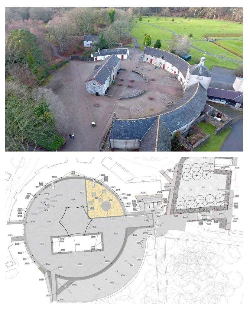 Plans for the development of the Courtyard at Aden Park mean the area is now closed off.