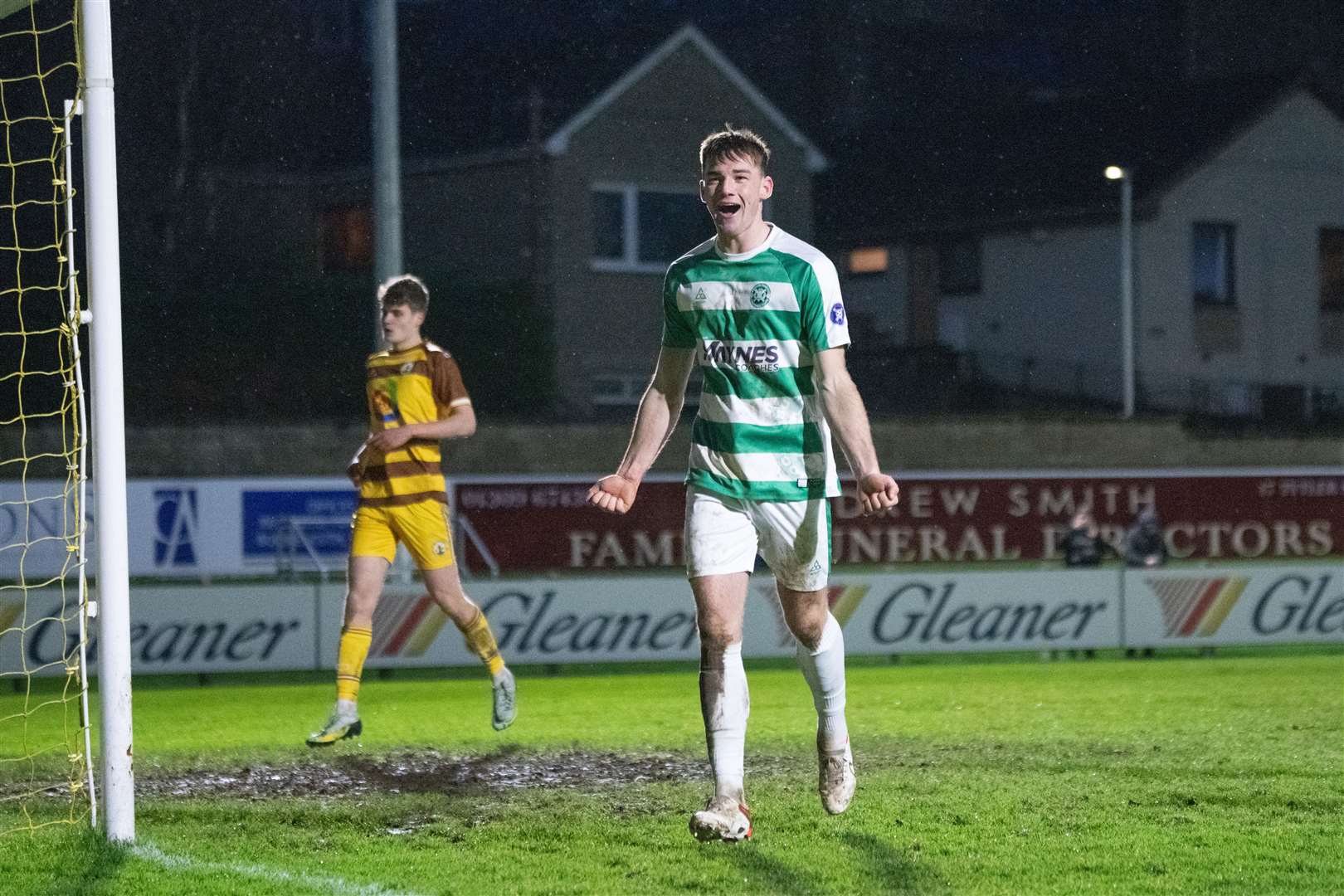 Jack Murray scored twice to fire Buckie into the Shire Cup final. Picture: Daniel Forsyth