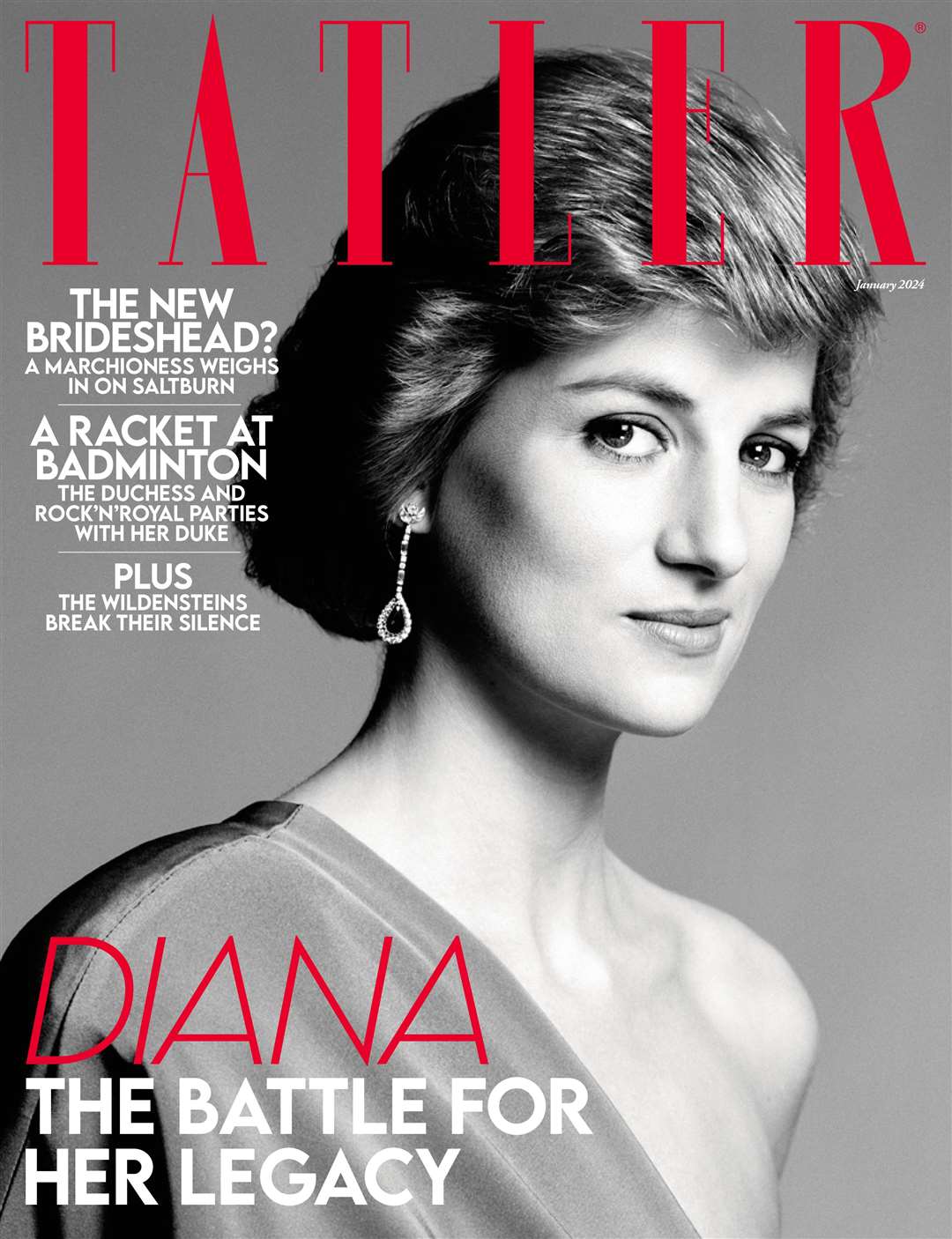 The cover of Tatler featuring the photo of Diana by David Bailey (Tatler/David Bailey/PA)