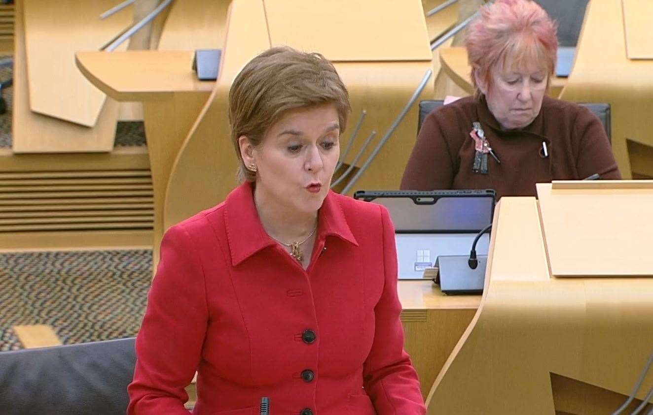 The First Minister announced the move in an address to Holyrood this afternoon
