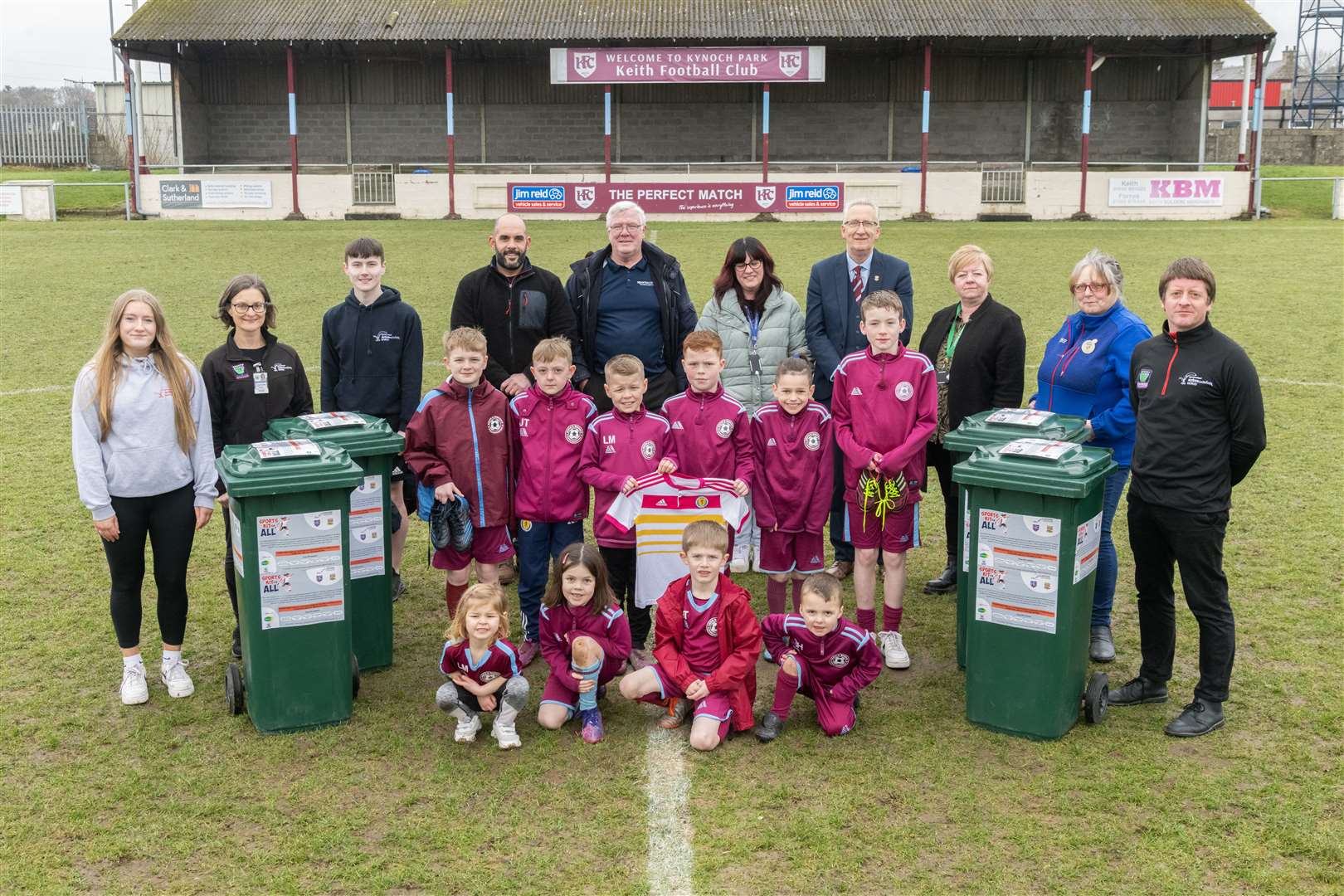 The Keith Sports Kit for All project was launched yesterday (February 28) at Kynoch Park. Picture: Beth Taylor