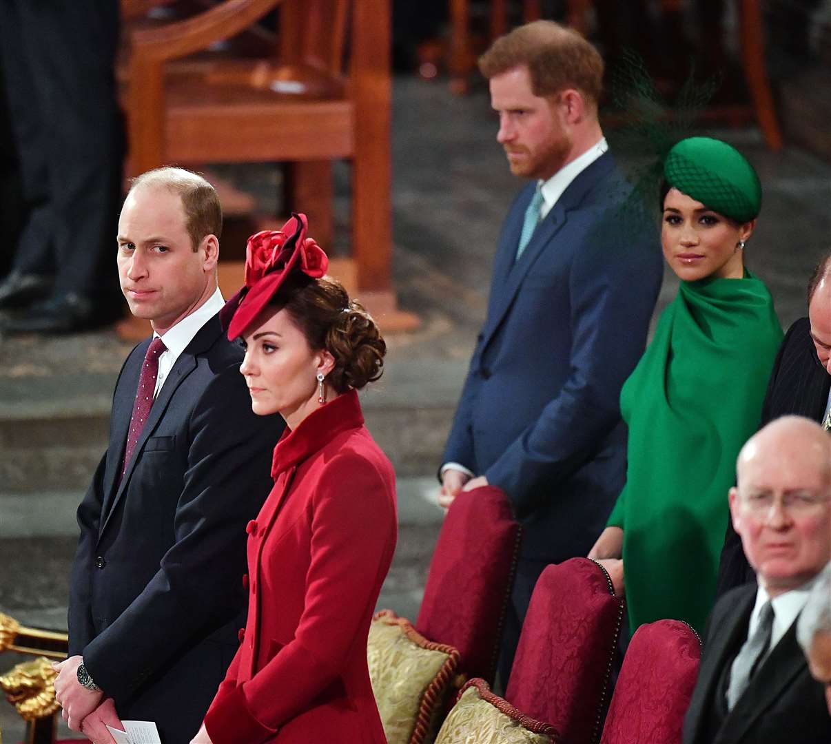 The Cambridge and the Sussexes on Commonwealth Day in 2020 (Phil Harris/Daily Mirror/PA)