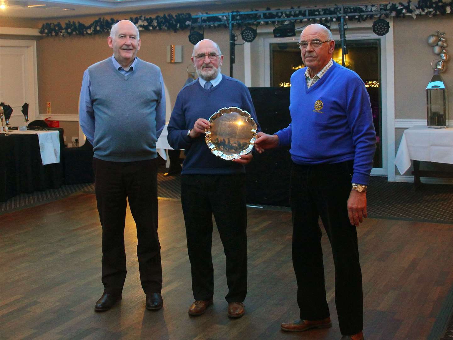 Ian Garden was invited along to Turriff And District Rotary Club's Christmas meal to receive the accolade. Picture: Kirsty Brown