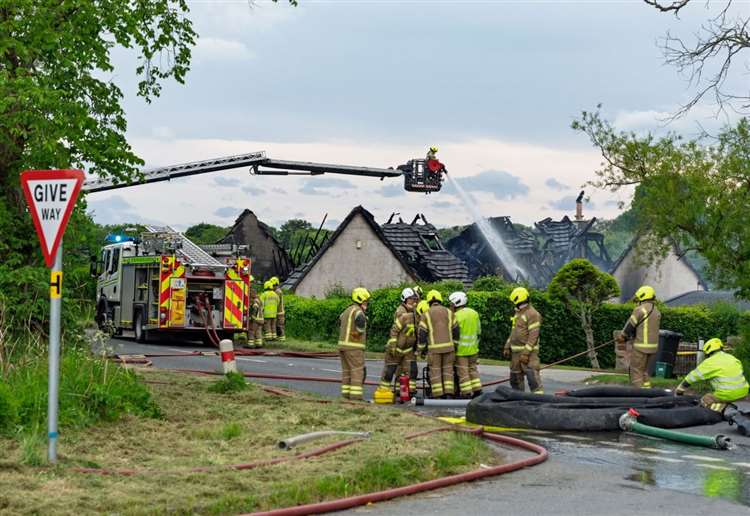 Firefighters and specialist units battled significant house blaze