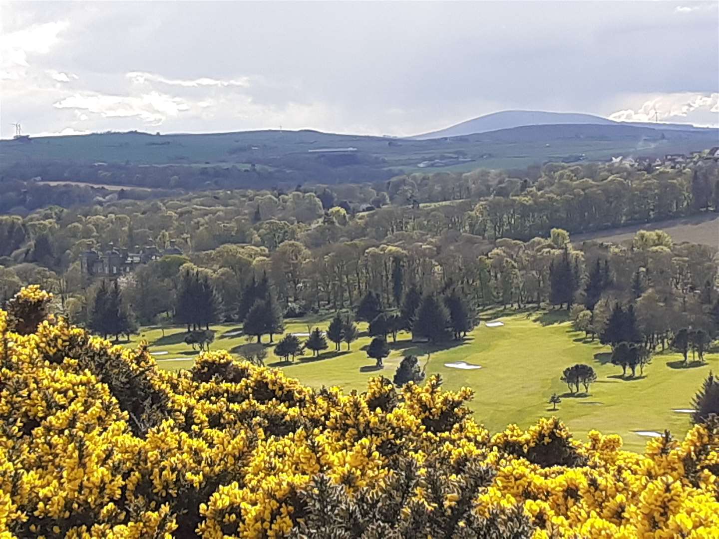 Magnificent views over Duff House Royal golf course and beyond.