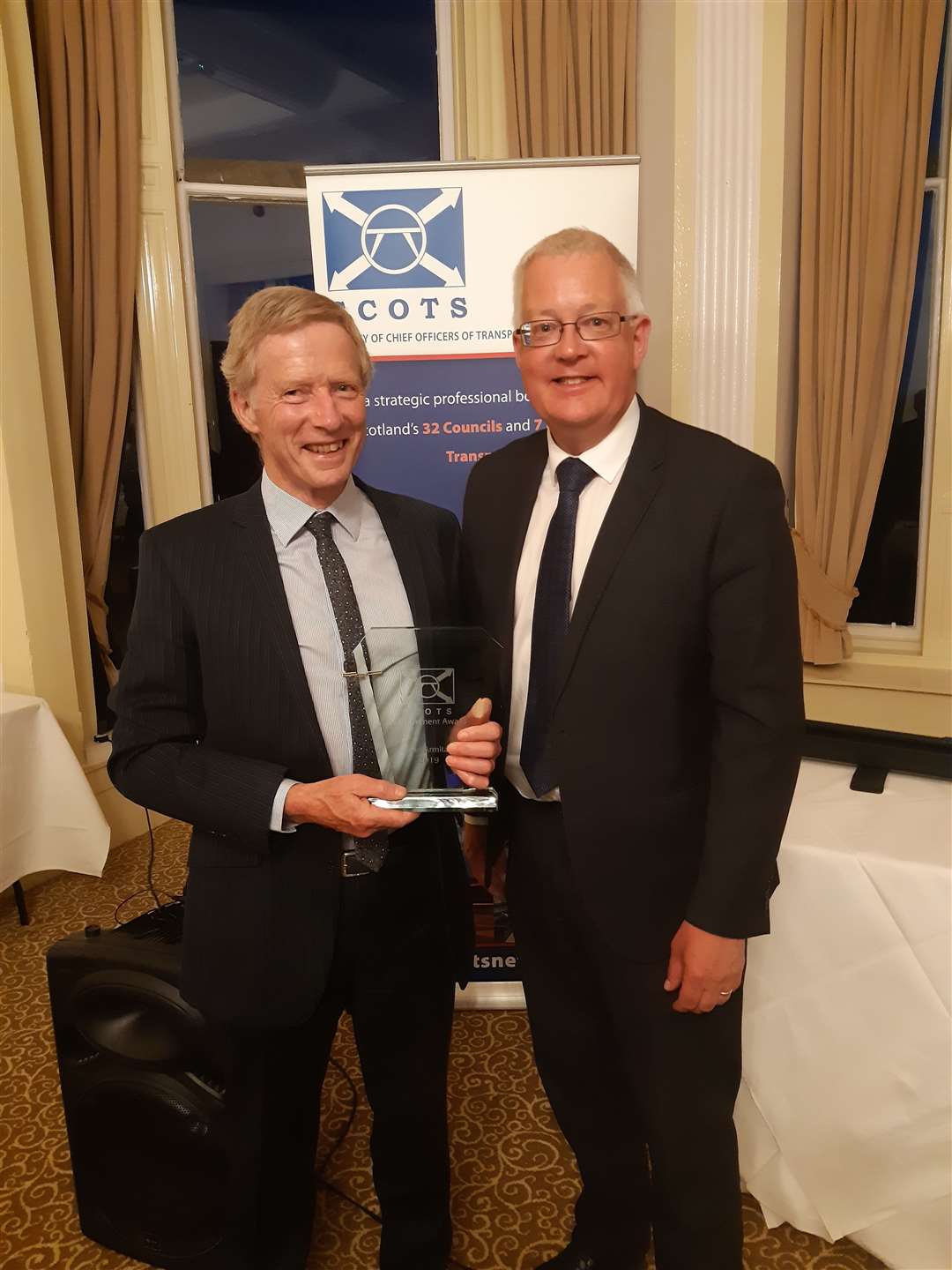 David Armitage is presented with his SCOTS Achievement Award.