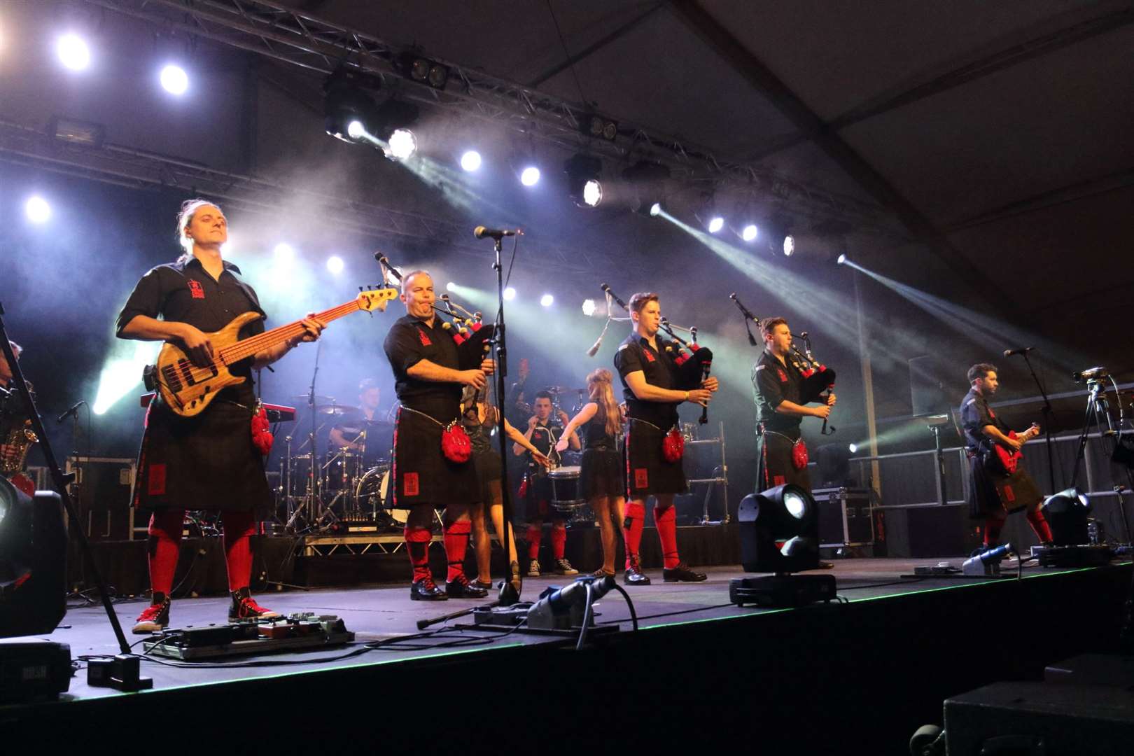 The Red Hot Chilli Pipers make a welcome return to Turriff.