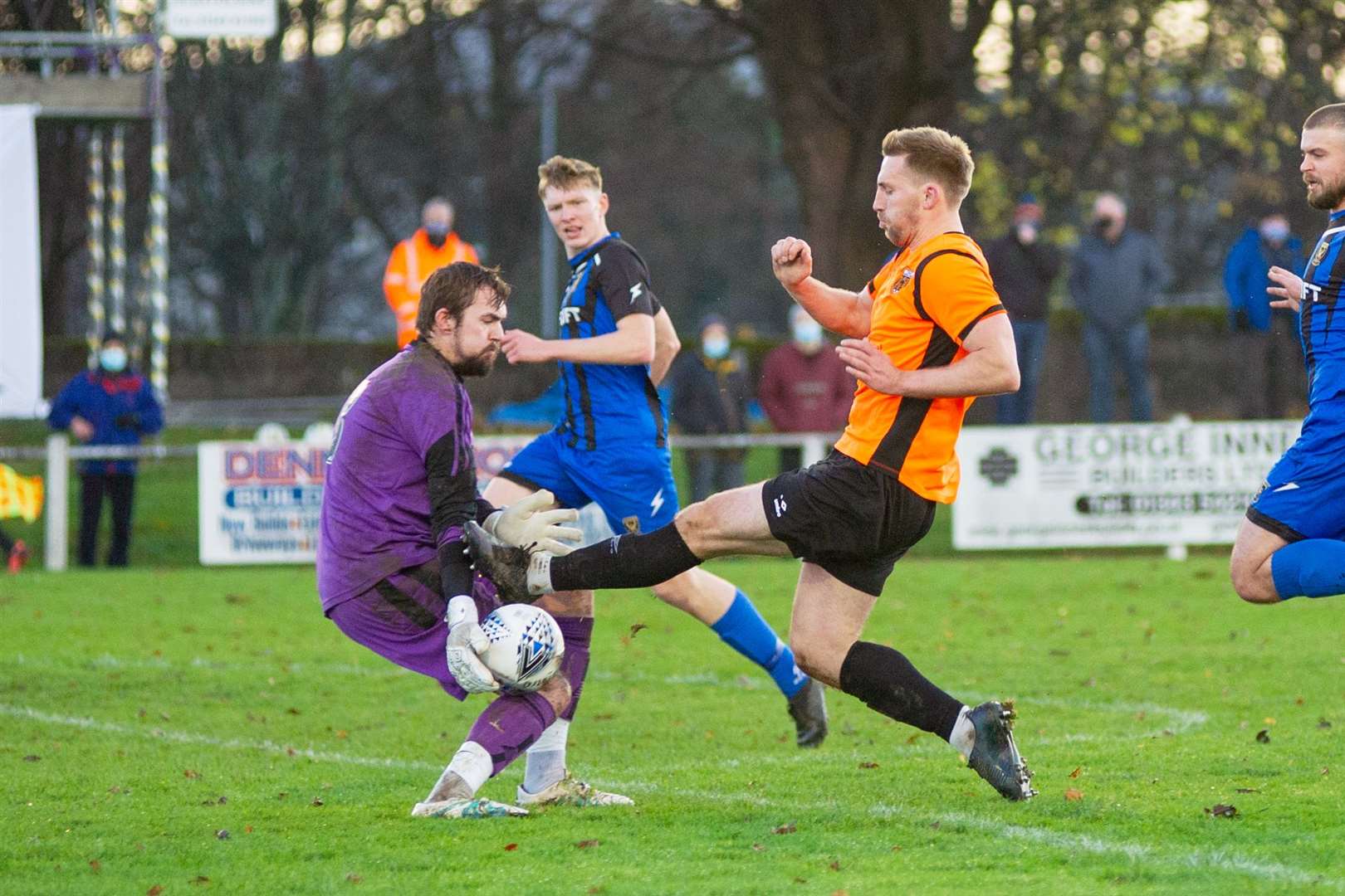 It's Huntly versus Rothes at Christie Park. .Picture: Daniel Forsyth..