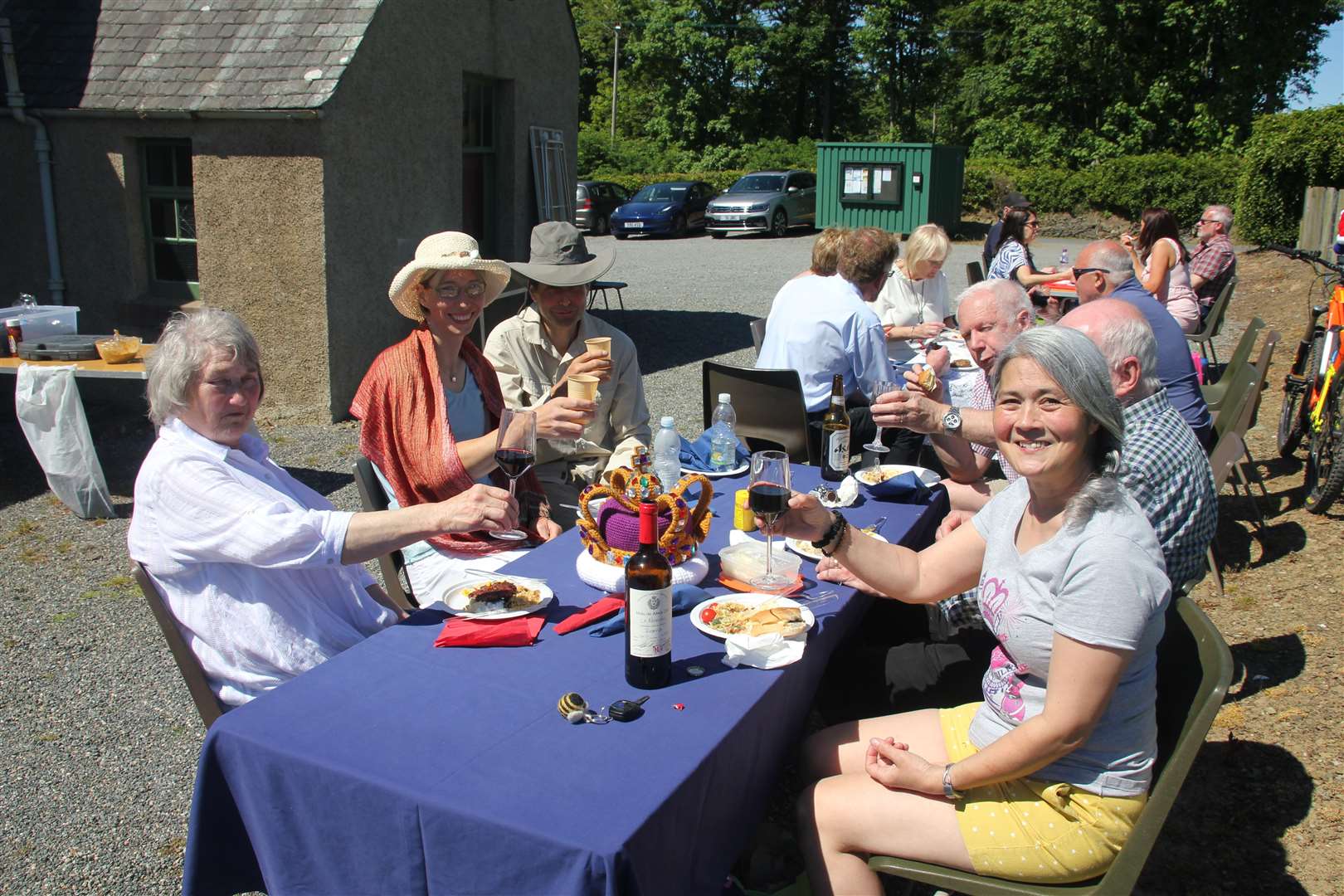 It was perfect weather for the celebration barbecue at Forglen Hall. Pictures: Kirsty Brown