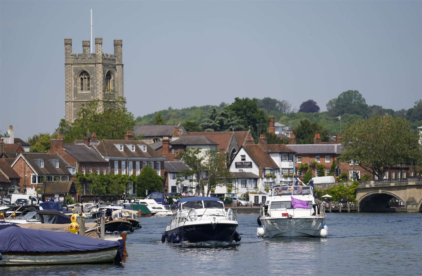 Boats on the river at Henley-on-Thames, Oxfordshire (Andrew Matthews/PA)