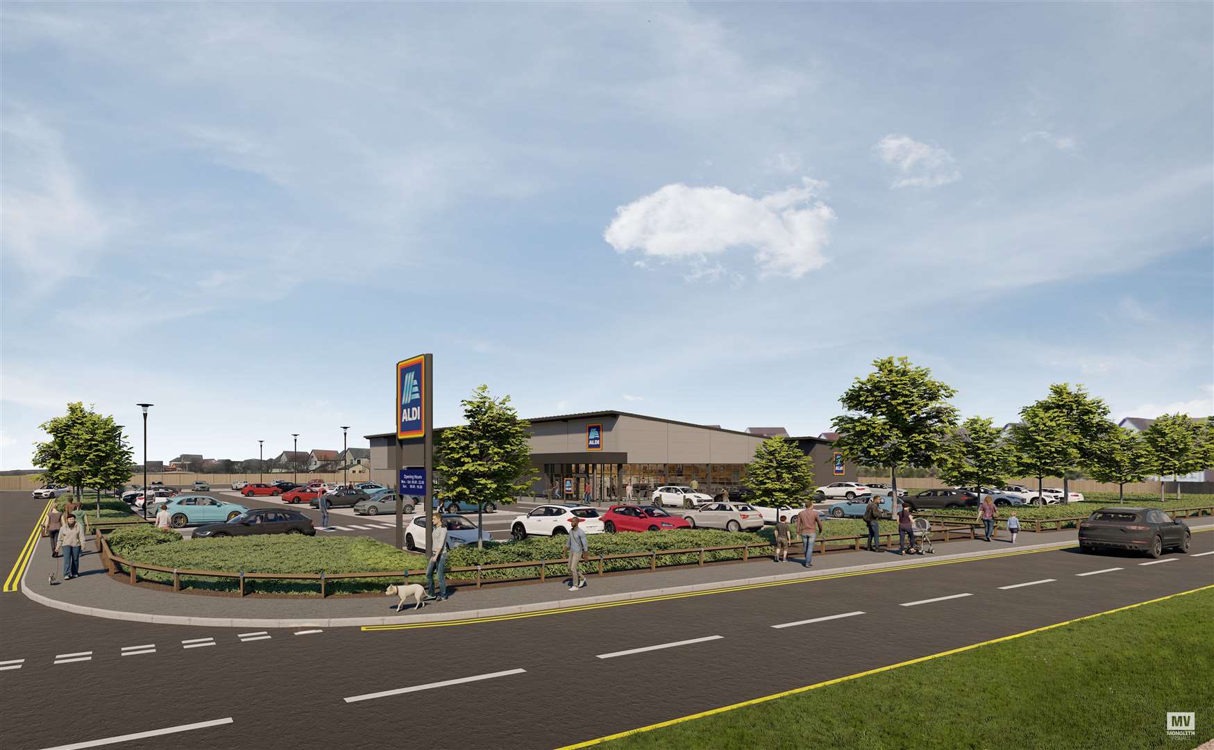 Aldi's application would see a new supermarket created at Macduff.