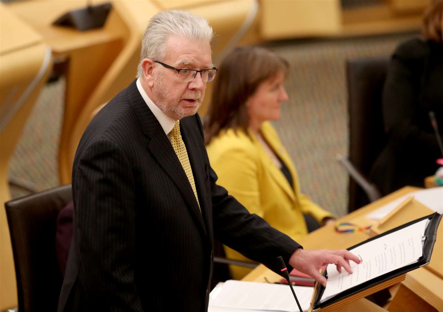 Scottish Constitution Secretary Mike Russell called for the Internal Market Bill to be withdrawn as a result of the Holyrood vote (Jane Barlow/PA)